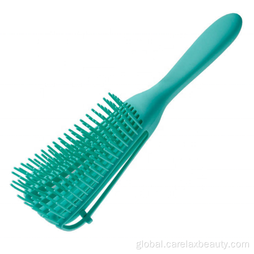 plastic hair brush ABS Handle eight rows hair detangler hair brush Factory
